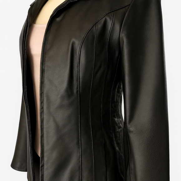 East 5th Genuine Leather Jacket – Petite Small - Picture 2 of 6